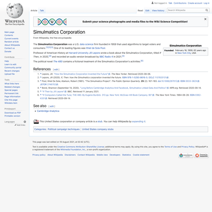 Simulmatics Corporation - Wikipedia
