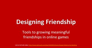 Friendship Patterns - GDC 2017 - Public