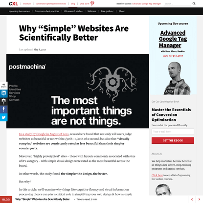 Why "Simple" Websites Are Scientifically Better