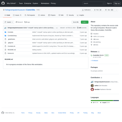 GitHub - livingcomputermuseum/ContrAlto: This repository contains the source code for Living Computers: Museum+Labs's Xerox ...