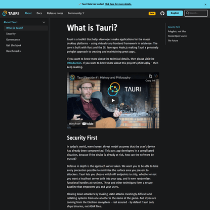 What is Tauri? | Tauri Studio