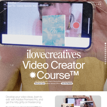 Video Creator ✹Course™ — ilovecreatives
