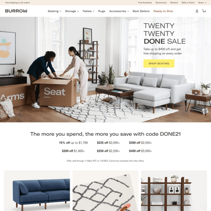 Burrow | Custom Furniture &amp; Sectional Sofas