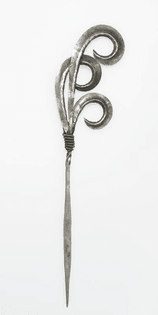 Hair Pin, Date Unknown, Miao, Silver