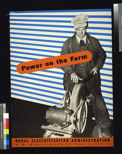 Power on the farm Rural Electrification Administration, U.S. Department of Agriculture.