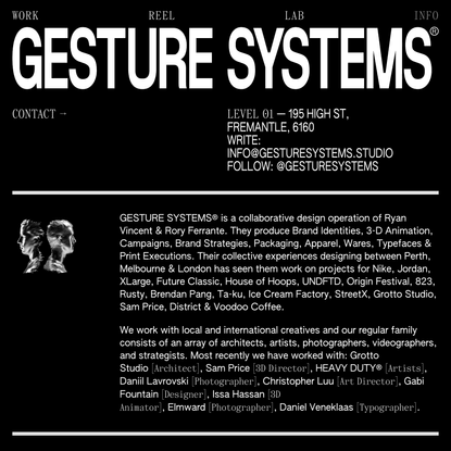 INFO - Gesture Systems