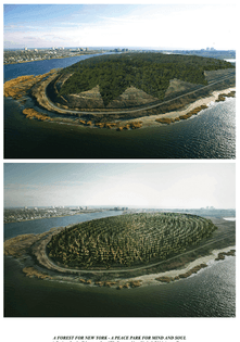 Agnes Dennes - A Forest for New York - A Peace Park foor Mind and Soul