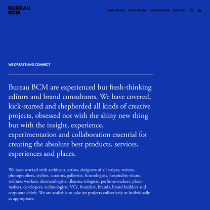 Bureau BCM | Fresh-thinking editors and brand consultants