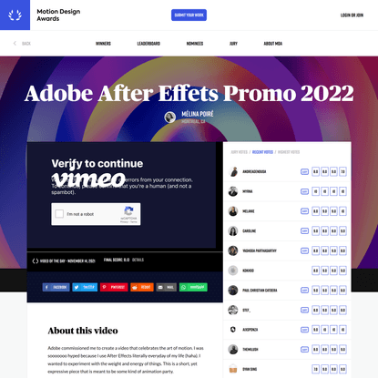Adobe After Effets Promo 2022