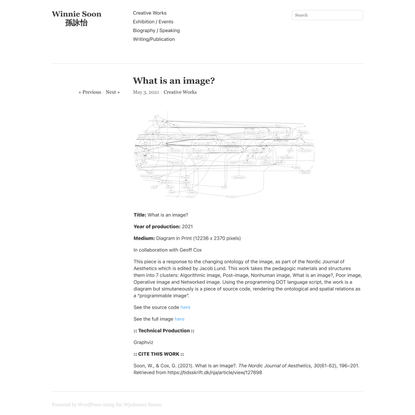 What is an image? | Winnie Soon 孫詠怡