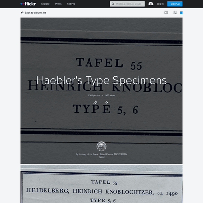 Haebler’s Type Specimens