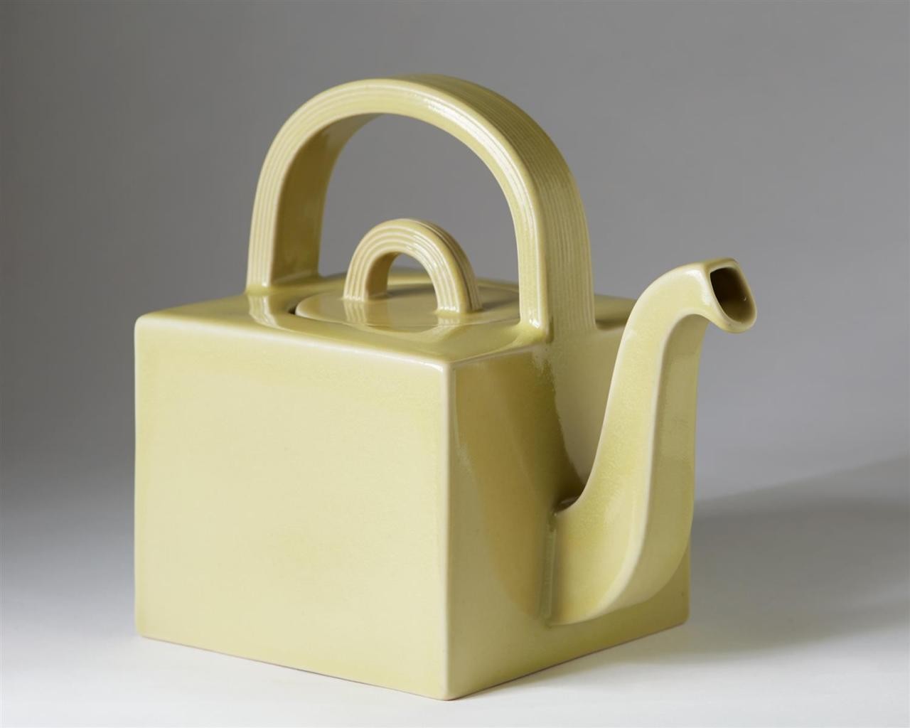 Teapot designed by Signe Persson Melin for Höganäs studio’s, Sweden, 1980’s