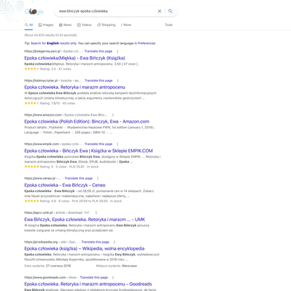ewa binczyk epoka czlowieka - Google Search