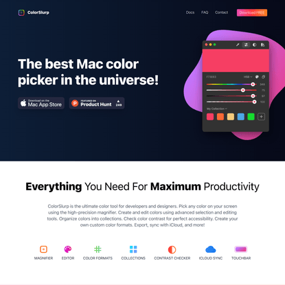 ColorSlurp - The best color picker in the universe!