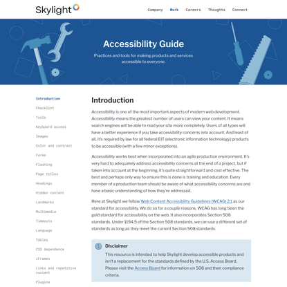 Introduction | Skylight Accessibility Guide