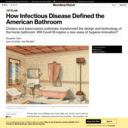 How Infectious Disease Defined the American Bathroom