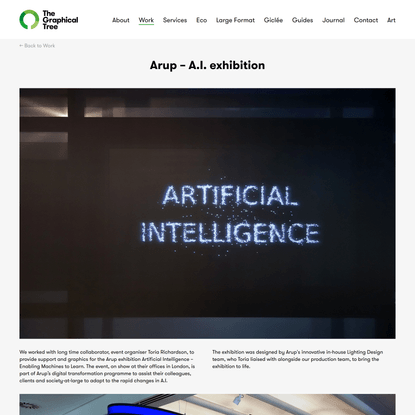 Arup AI Exhibition | London Exhibition Display Graphics
