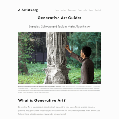 Generative Art: 50 Best Examples, Tools &amp; Artists (2021 GUIDE) — AIArtists.org