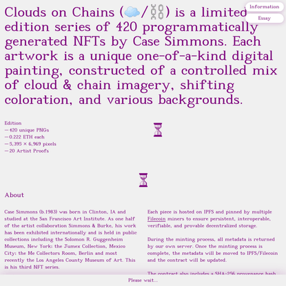 Clouds on Chains / NFT