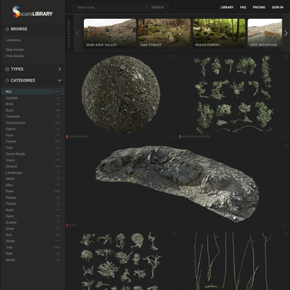 ScansLibrary - Texture / 3D Asset / Atlas