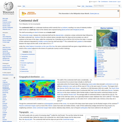 Continental shelf - Wikipedia