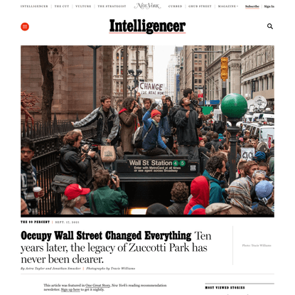 Occupy Wall Street Changed Everything