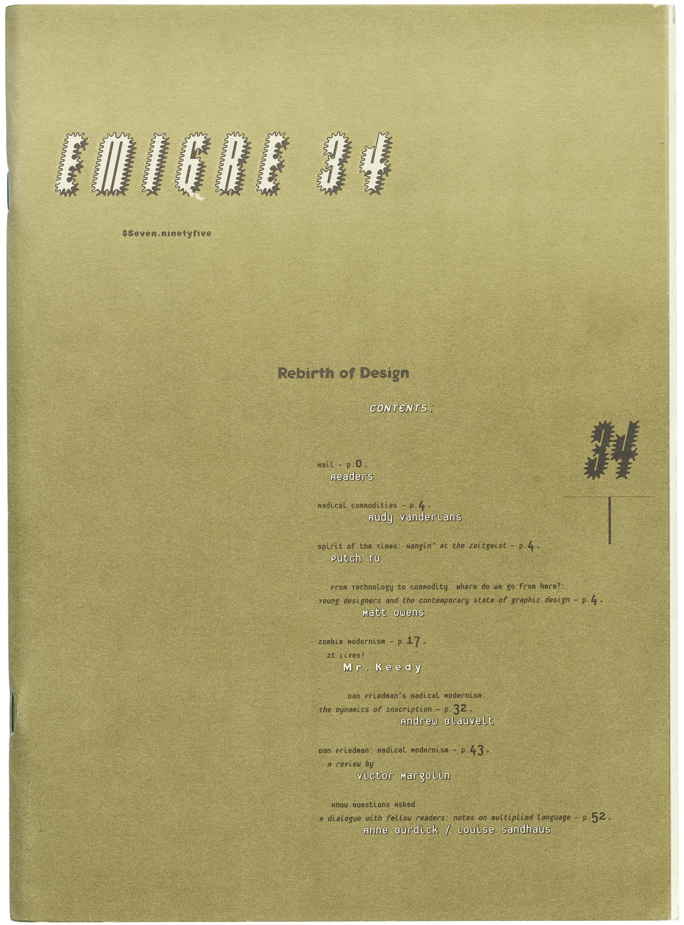 Emigre Issue # 34
