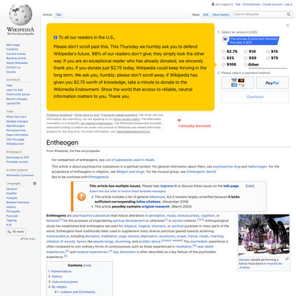 Entheogen - Wikipedia