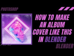 How to create an album cover in blender EASY MODE
