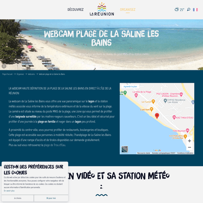 Webcam plage de La Saline les Bains | Île de la Réunion Tourisme