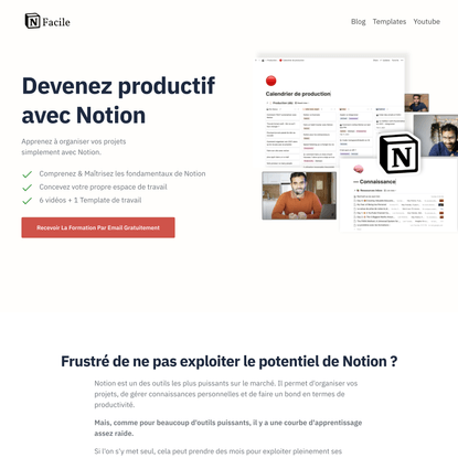 Devenir productif avec Notion | NotionFacile.fr