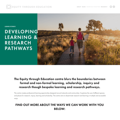 Bespoke learning pathways — Equity through Education