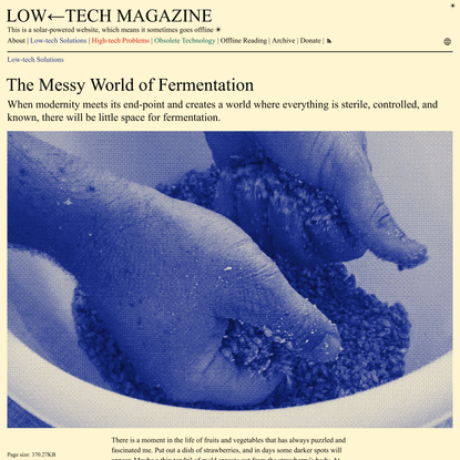 The Messy World of Fermentation