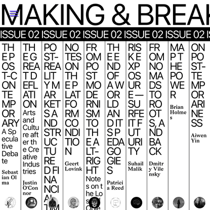 Making &amp; Breaking