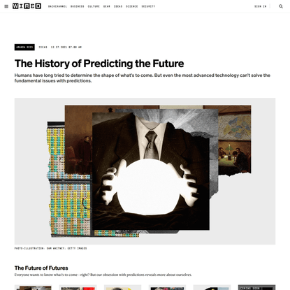 The History of Predicting the Future | WIRED