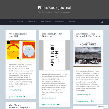 PhotoBook Journal – The Contemporary Photobook Magazine