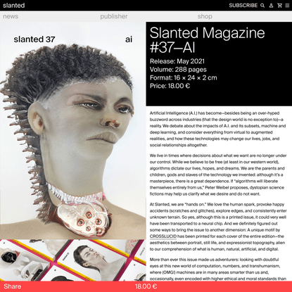 Slanted Magazine #37—AI / Artificial Intelligence - slanted
