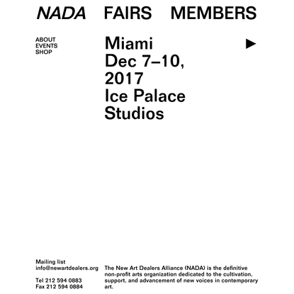 Home - New Art Dealers Alliance (NADA)
