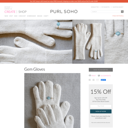 Gem Gloves | Purl Soho