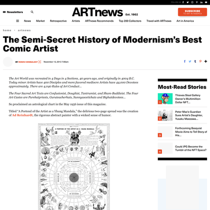 The Semi-Secret History of Modernism’s Best Comic Artist
