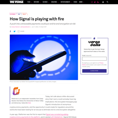 How Signal is playing with fire