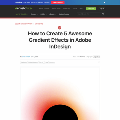 How to Create 5 Awesome Gradient Effects in Adobe InDesign