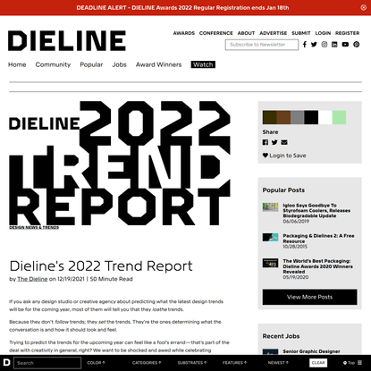 Dieline’s 2022 Trend Report