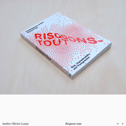Home - Olivier Lamy, Atelier de création graphique et typographique