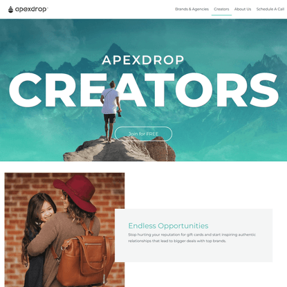 ApexDrop Creators - Promote Things You Love