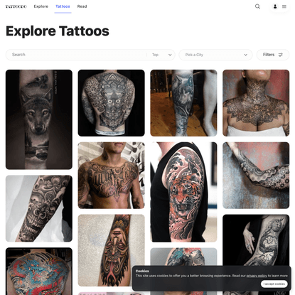 Find Tattoos Online • Search in +1.3M Tattoos Now