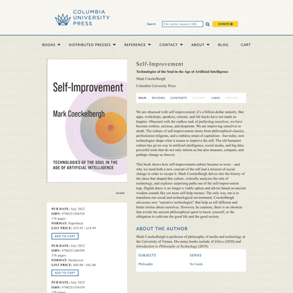 Self-Improvement | Columbia University Press