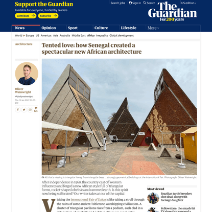 Tented love: how Senegal created a spectacular new African architecture