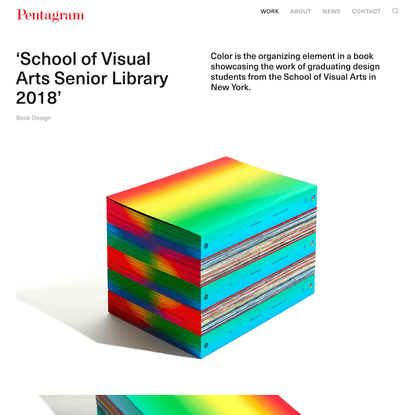 ‘School of Visual Arts Senior Library 2018’