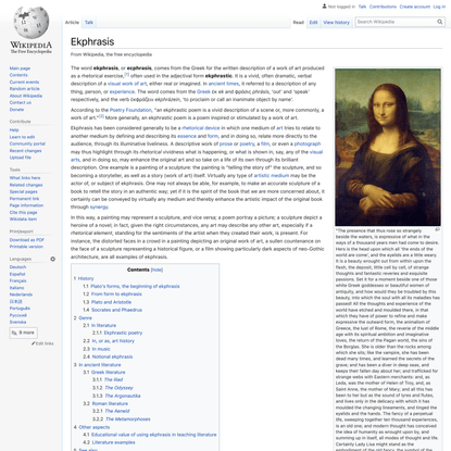 Ekphrasis - Wikipedia